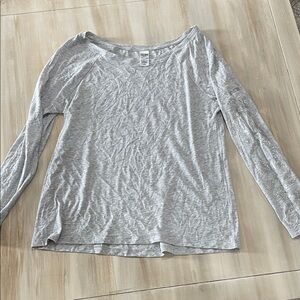 Victoria's Secret Light Gray Long Sleeve Top